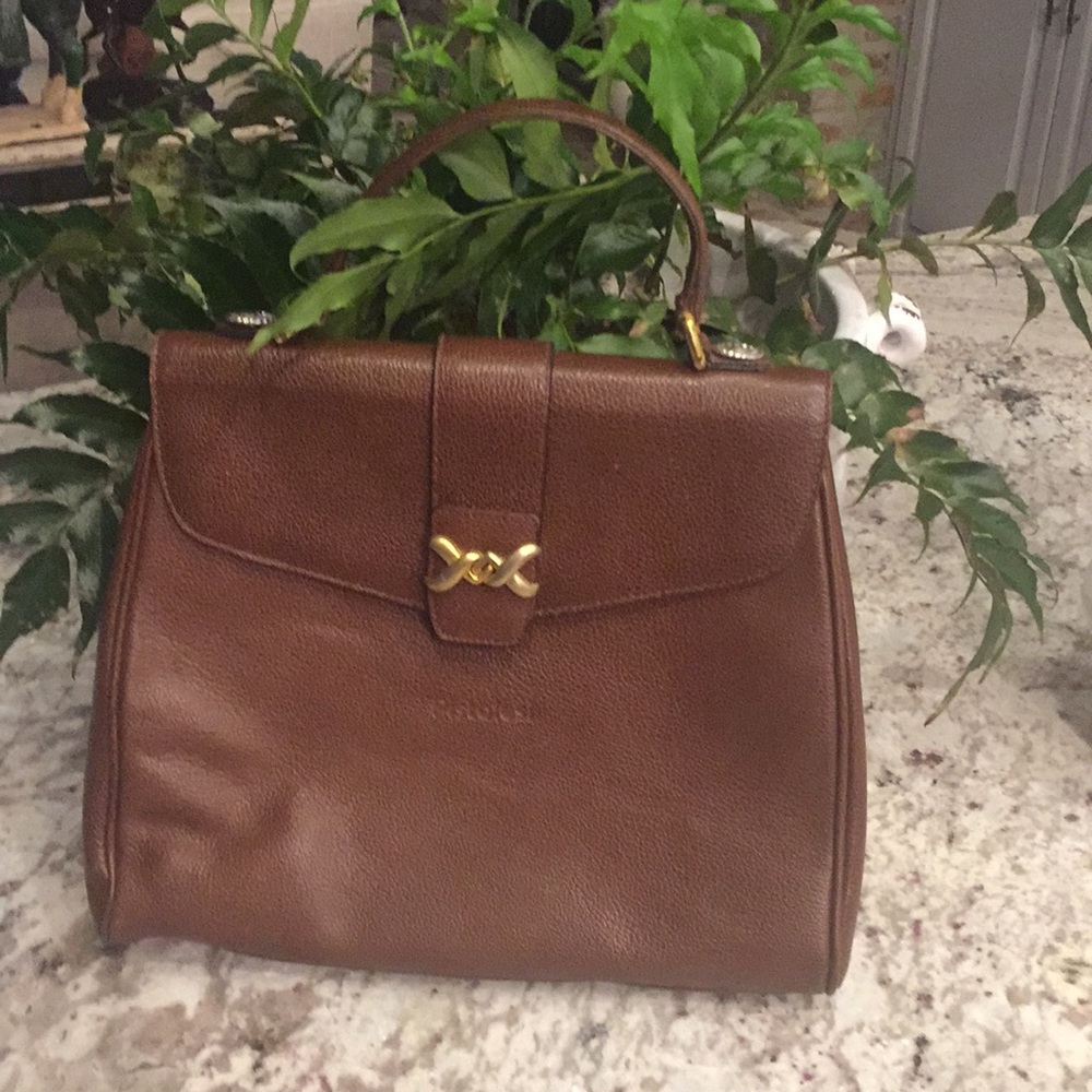 Pistoles brown leather handbag